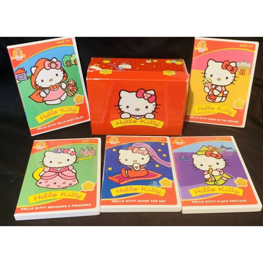 Hello Kitty DVD Diamond Edition Red Boxed Set Collection 5 DVDs 25 Episodes